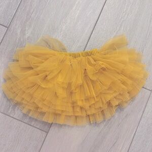 1T - 2T toddler yellow tulle tutu